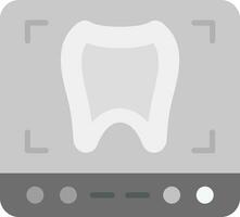 tand röntgenstråle vektor ikon