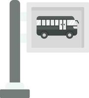 Bushaltestelle-Vektor-Symbol vektor