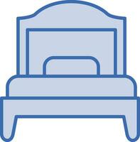 Single Bett Zimmer Vektor Symbol