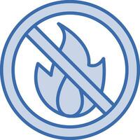 Nein Feuer Vektor Symbol