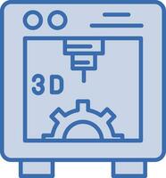 3D-Drucker-Vektorsymbol vektor