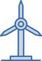 Symbol für Windmühlenvektor vektor