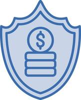 pengar säkerhet vektor ikon