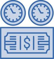Zeit basierend Zahlung Vektor Symbol