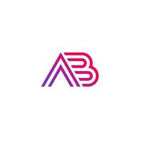 ab vektor logotyp, monogram design