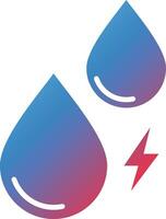 vatten energi vektor ikon