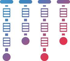 Kanban-Vektorsymbol vektor