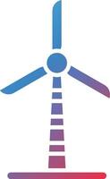 Symbol für Windmühlenvektor vektor