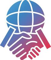 global Partnerschaft Vektor Symbol