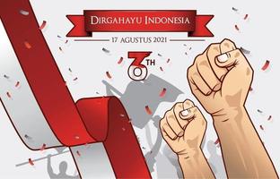indonesien unabhängigkeitstag illustration vektor