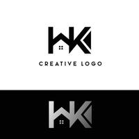 hk Initiale Brief Logo vektor