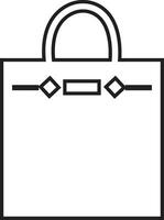 Einkaufen Tasche und Käufer Variationen Linie Symbole. isoliert auf transparent Hintergrund. verwenden zum wie Papier Markt Pack und Lebensmittelgeschäft Handtasche Zeichen Symbol. Vektor zum Apps und Webseite
