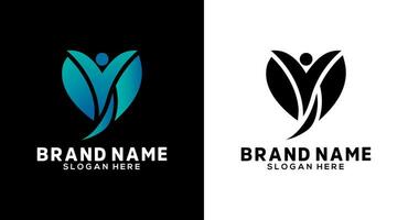 friska liv logotyp design mall. kreativ symbol för företags- företag identitet vektor