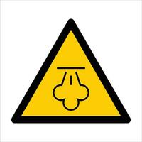 iso 7010 registrerad säkerhet tecken symbol piktogram varningar varning fara varm ånga vektor