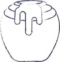 Honig Krug Hand gezeichnet Vektor Illustration