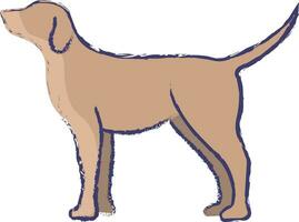 Hund handgezeichnete Vektor-Illustration vektor