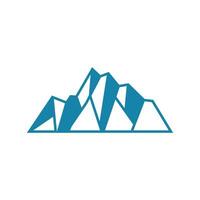 Eisberg Logo, Antarktis Logo Design, einfach Natur Landschaft Vektor Illustration Vorlage