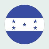 Honduras Flagge Vektor Symbol Design. Honduras Kreis Flagge. runden von Honduras Flagge.