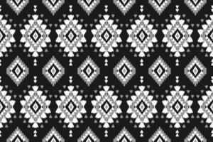 etnisk ikat sömlös mönster i stam. aztec geometrisk etnisk prydnad skriva ut. ikat mönster stil. vektor