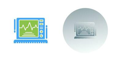 Ekg-Monitor-Vektorsymbol vektor