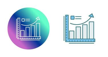 Wachstumsdiagramm-Vektorsymbol vektor