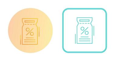 Vektorsymbol für Rabattgutscheine vektor