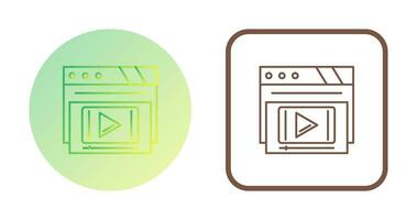 Video-Player-Vektorsymbol vektor