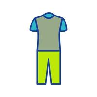 Pyjama-Anzug-Vektor-Symbol vektor