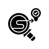 Suche Glyphe Symbol. Vektor Symbol zum Ihre Webseite, Handy, Mobiltelefon, Präsentation, und Logo Design.