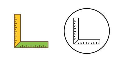 quadratisches Lineal-Vektorsymbol vektor