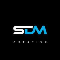 sdm Brief Initiale Logo Design Vorlage Vektor Illustration