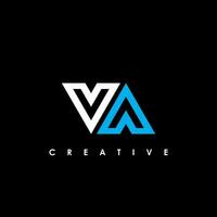 va Brief Initiale Logo Design Vorlage Vektor Illustration