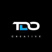 tdo Brief Initiale Logo Design Vorlage Vektor Illustration