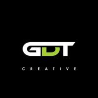 gdt Brief Initiale Logo Design Vorlage Vektor Illustration