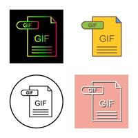 GIF-Vektorsymbol vektor