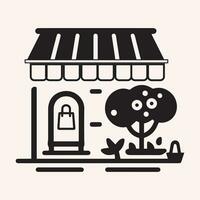 Einkaufen und E-Commerce Vektor Symbole - - schwarz und Weiß