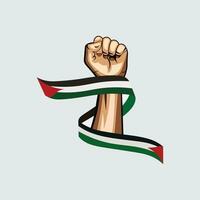 International Tag von Solidarität mit das palästinensisch Menschen vektor