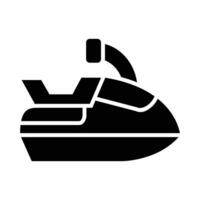 Jet Ski Vektor Glyphe Symbol zum persönlich und kommerziell verwenden.