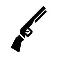 Gewehr Vektor Glyphe Symbol zum persönlich und kommerziell verwenden.