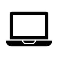 Laptop Vektor Glyphe Symbol zum persönlich und kommerziell verwenden.