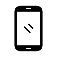 Handy, Mobiltelefon Telefon Vektor Glyphe Symbol zum persönlich und kommerziell verwenden.