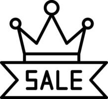 Verkauf Krone Vektor Symbol Design