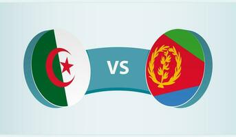 algeriet mot eritrea, team sporter konkurrens begrepp. vektor