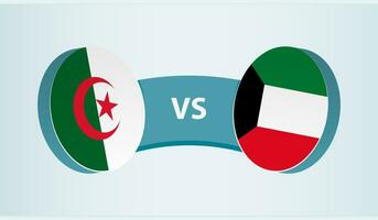 algeriet mot kuwait, team sporter konkurrens begrepp. vektor