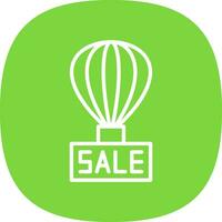 Verkauf heiß Luft Ballon Vektor Symbol Design