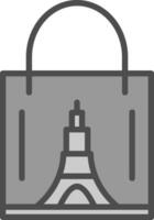 Einkaufen Tasche Turm Vektor Symbol Design