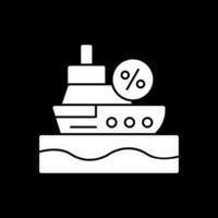 ermäßigt Kreuzfahrt Schiff Vektor Symbol Design