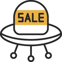 försäljning UFO vektor ikon design