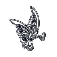 javanisch Schmetterling Symbol Vektor Bild Illustration