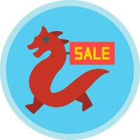 Verkauf Drachen Vektor Symbol Design